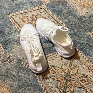 White Cheer Sneakers- Size 8